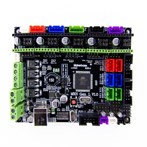 VIFER 3D-Drucker-Controller-Karte 3D-Druckerkit Mainboard-Rampen1.4 Dual Extruder Touch Kompatibel mit USB MKS GEN L V1.0-Controller-Karte 