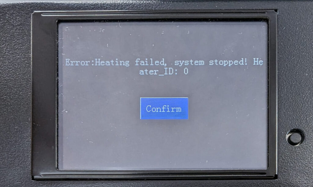 Troubleshooting 3D Printer Error "Error Heating Failed, system stopped! Heater_Id 0" 3D Partner